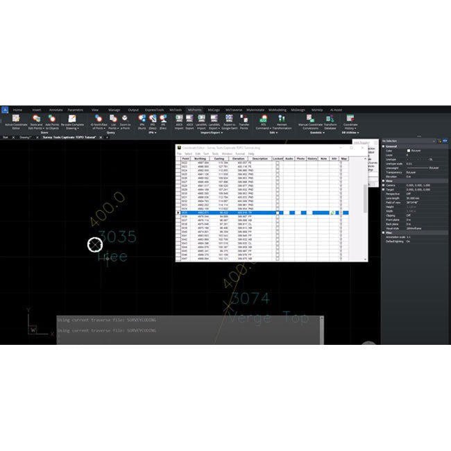 Microsurvey Survey Tools for BricsCAD