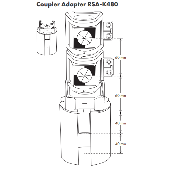 Coupler Adapter RSA-K480, RSA-K625 and RSA-K515-665