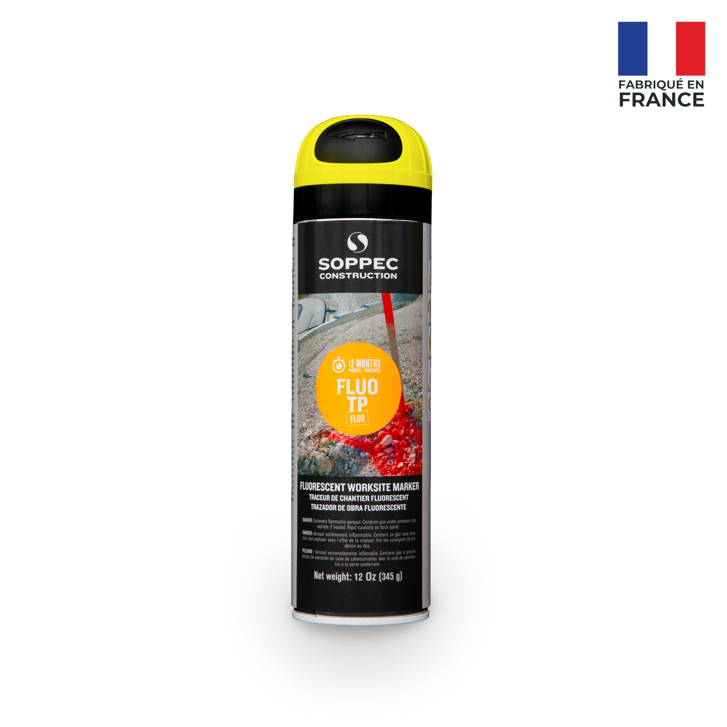 Soppec Fluo TP - Premium Fluorescent Inverted Marking Paint