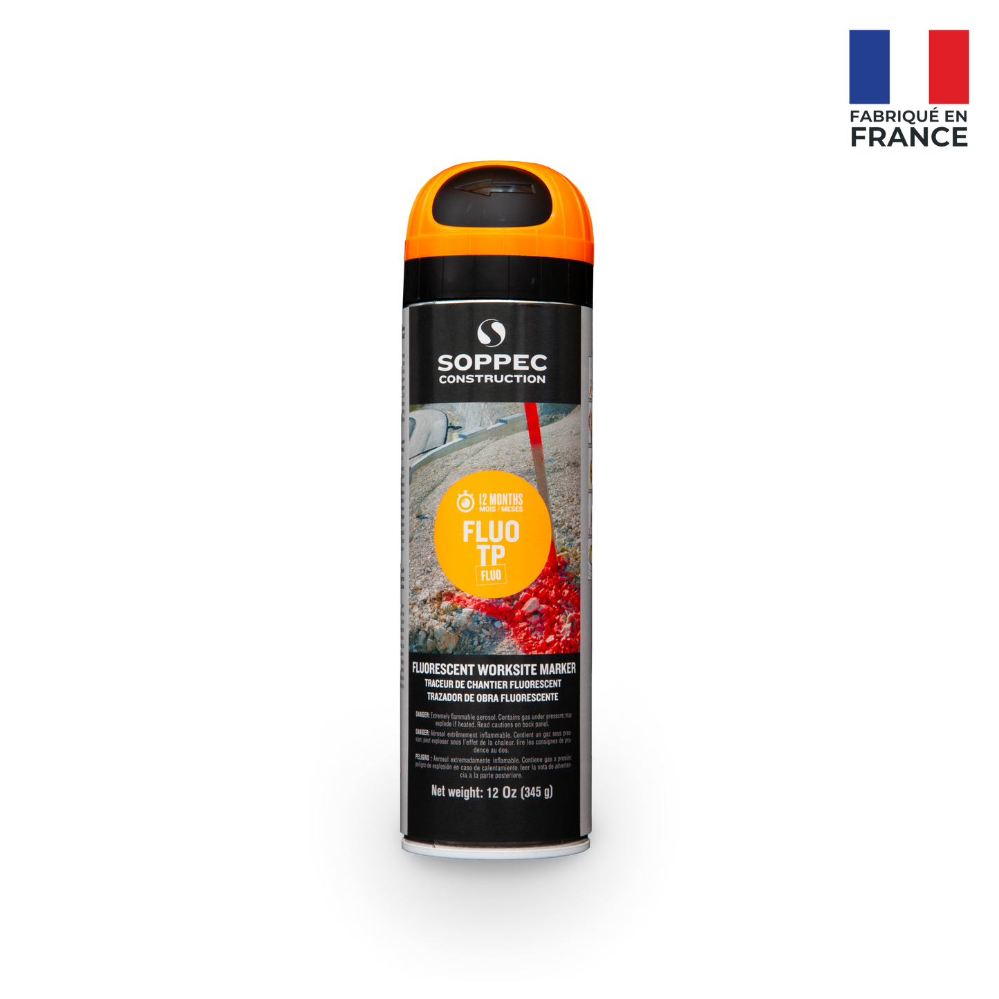 Soppec Fluo TP - Premium Fluorescent Inverted Marking Paint