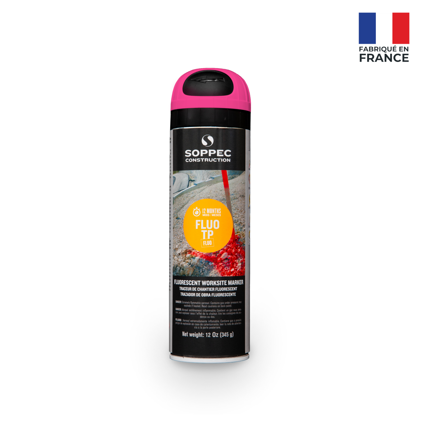 Soppec Fluo TP - Premium Fluorescent Inverted Marking Paint