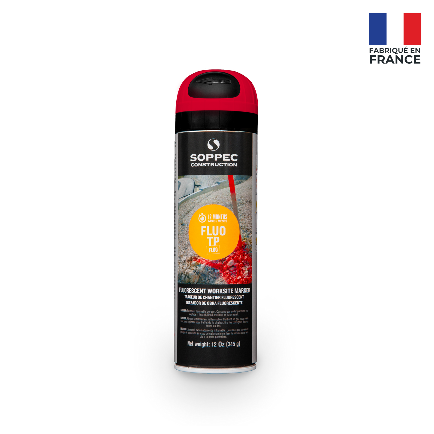 Soppec Fluo TP - Premium Fluorescent Inverted Marking Paint