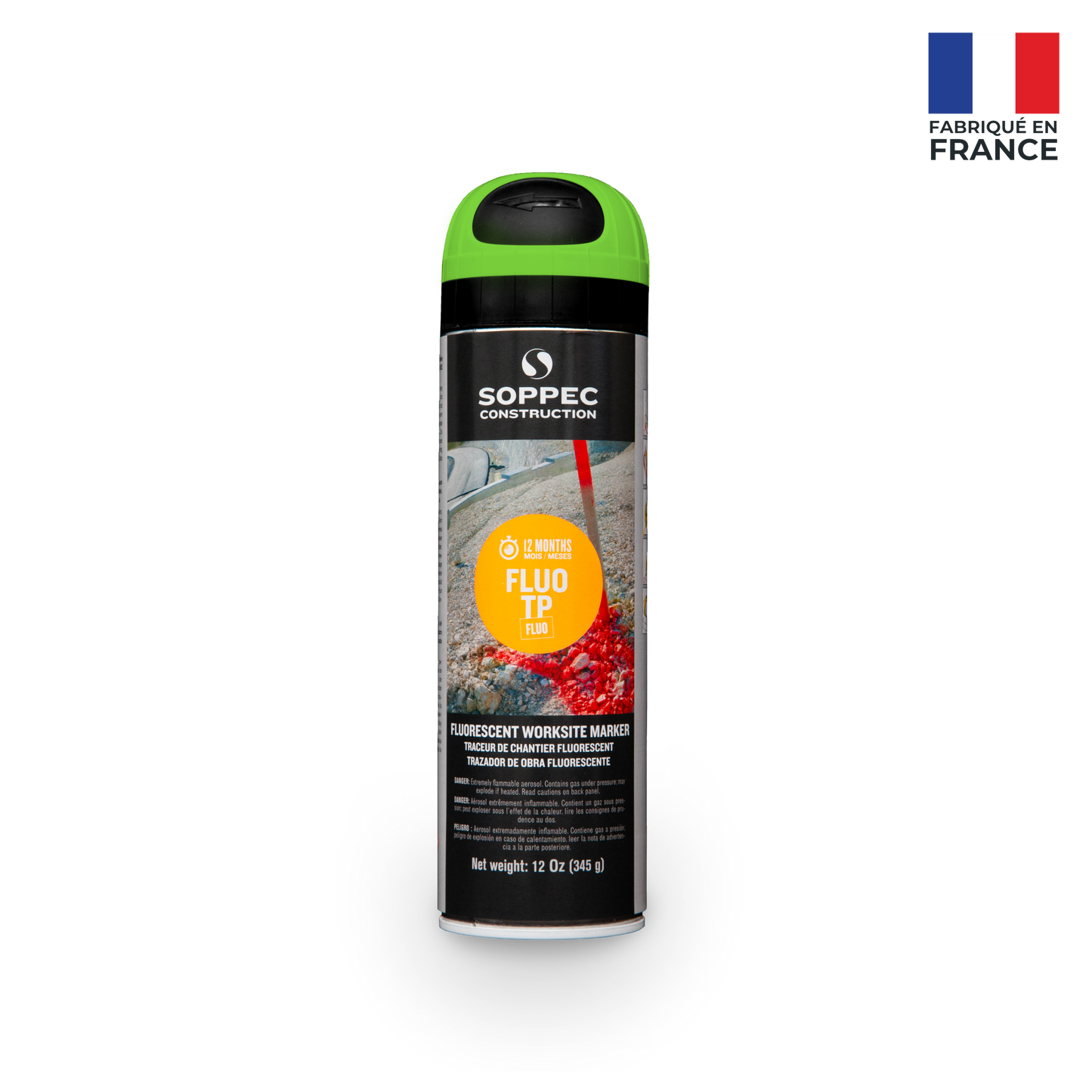 Soppec Fluo TP - Premium Fluorescent Inverted Marking Paint
