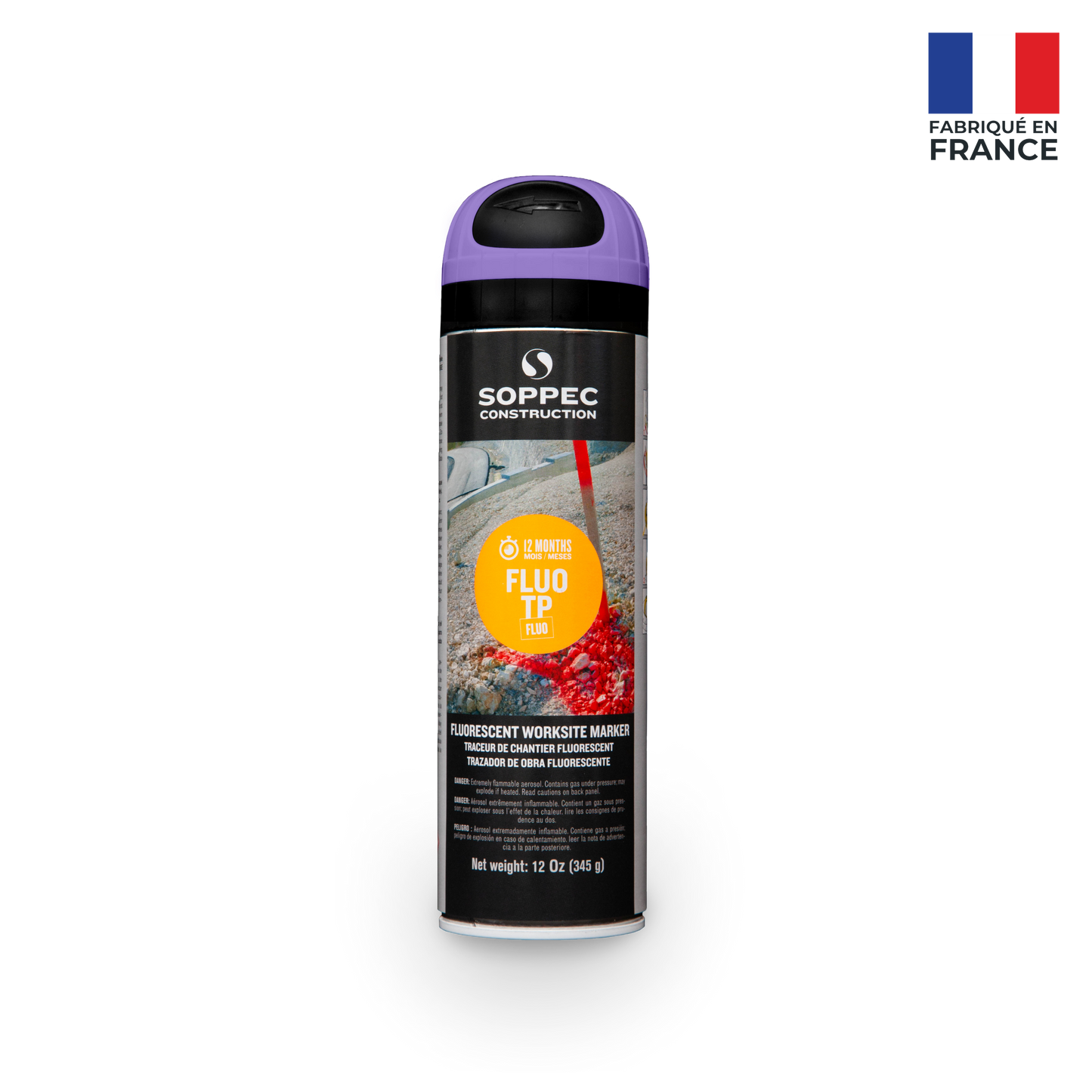 Soppec Fluo TP - Premium Fluorescent Inverted Marking Paint