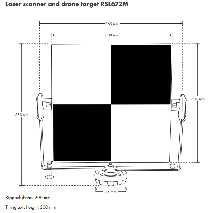 Laser Scanner & Drone Targets RSL602M & RSL672M