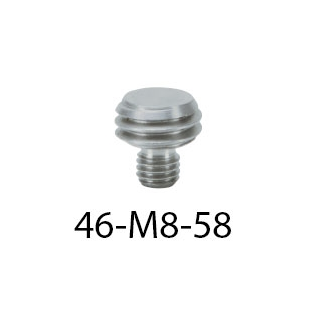 Goecke prism wall mount, M8 male thread to 5/8 x 11