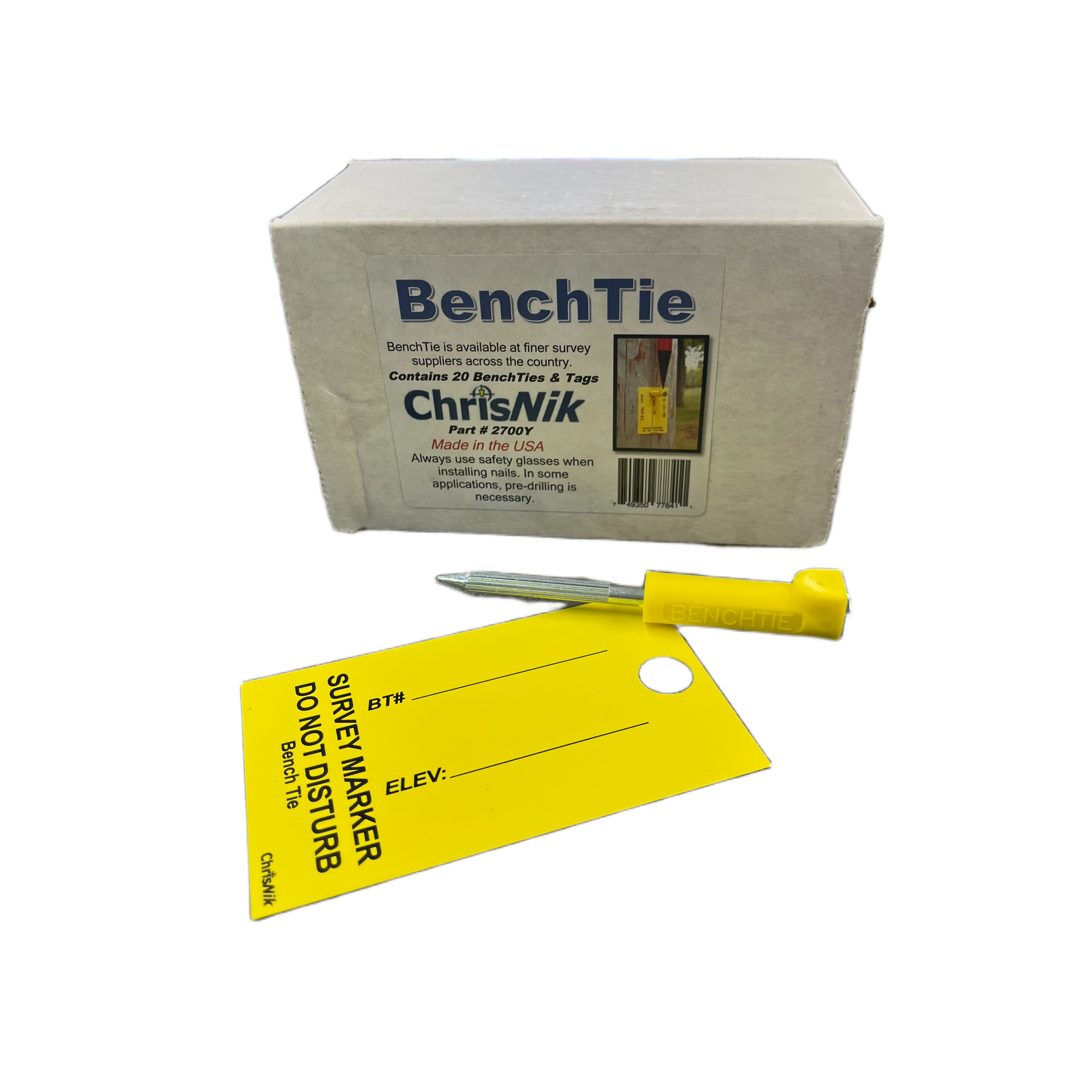 BenchTie Vertical Surface Control Point