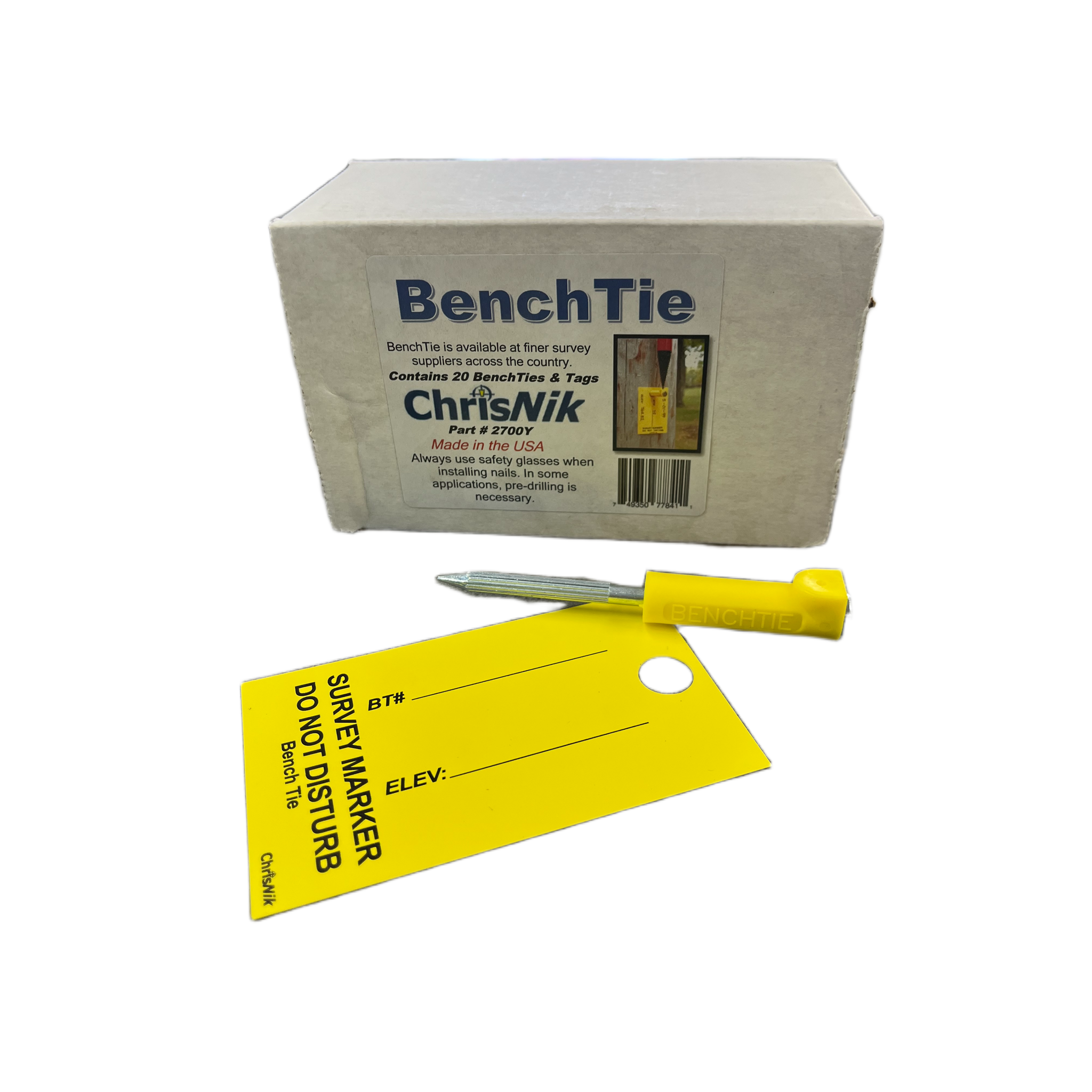 BenchTie Vertical Surface Control Point