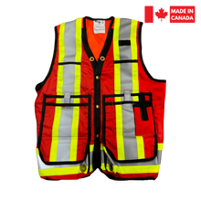 S-Tech Orange Mesh Back Vest