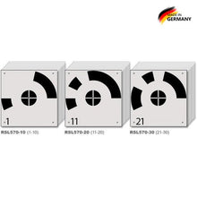 Numbered Ground Control Targets for Drones RSL570