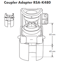 Coupler Adapter RSA-K480, RSA-K625 and RSA-K515-665