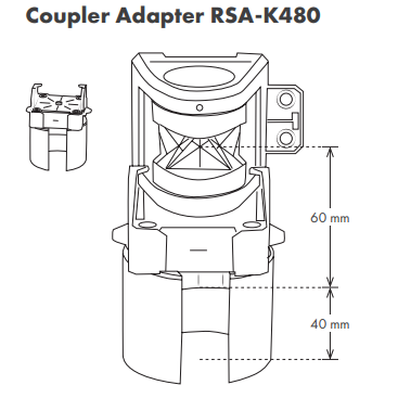 Coupler Adapter RSA-K480, RSA-K625 and RSA-K515-665