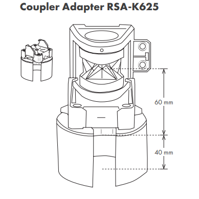 Coupler Adapter RSA-K480, RSA-K625 and RSA-K515-665