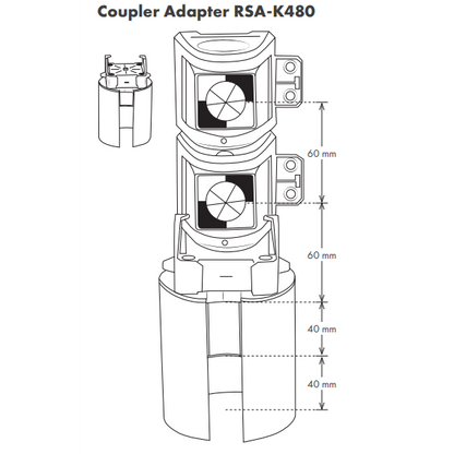 Coupler Adapter RSA-K480, RSA-K625 and RSA-K515-665