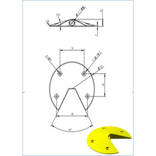 S-Tech Road Prism, plastic holder 6" diameter